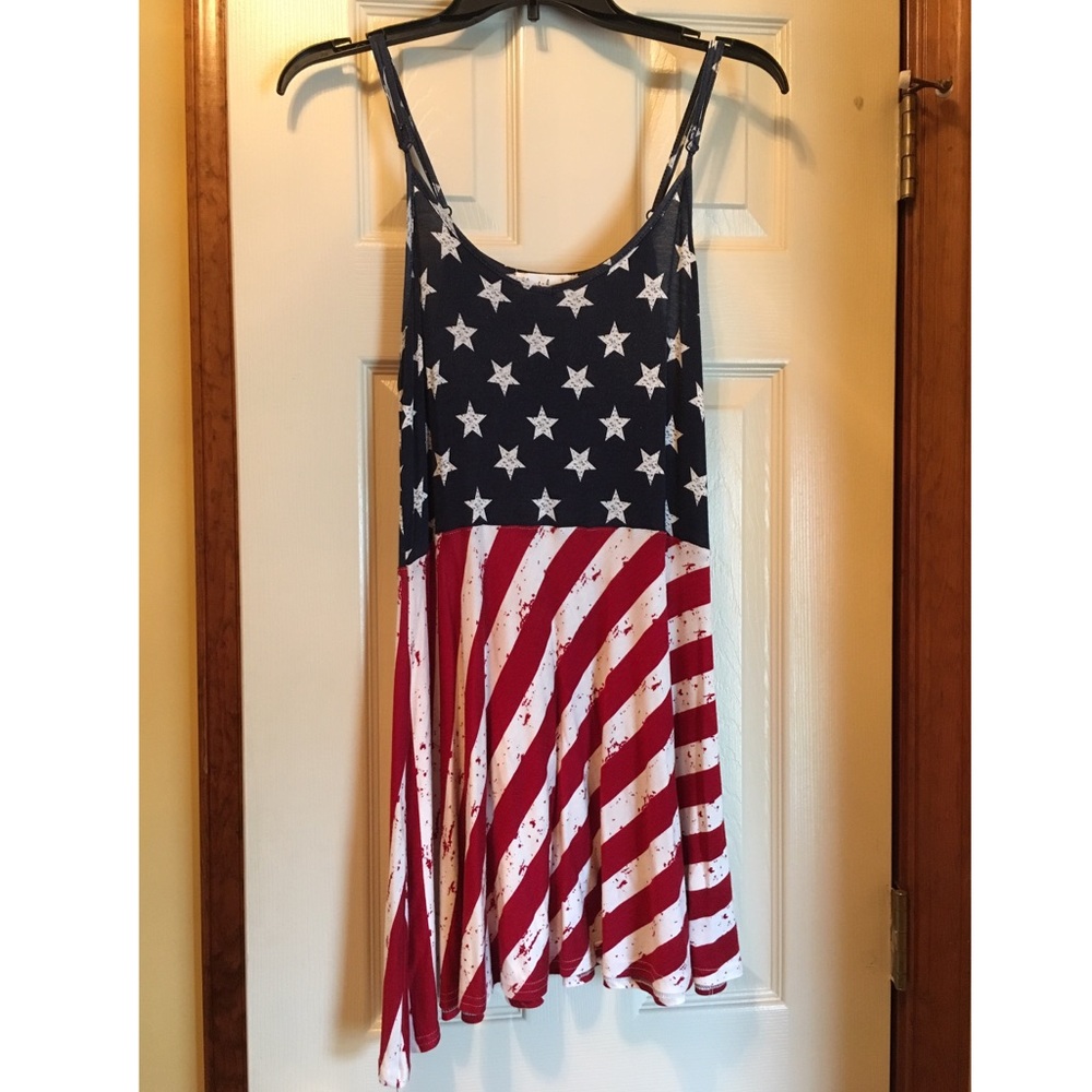 Red, white, & blue 4th of July dress